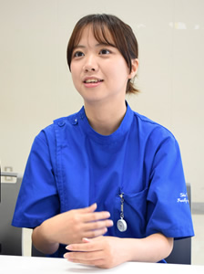インタビューの様子