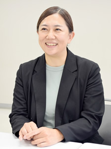 インタビューの様子